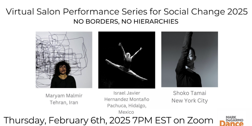 Virtual Salon Performance Series for Social Change (VSPS) February 2025