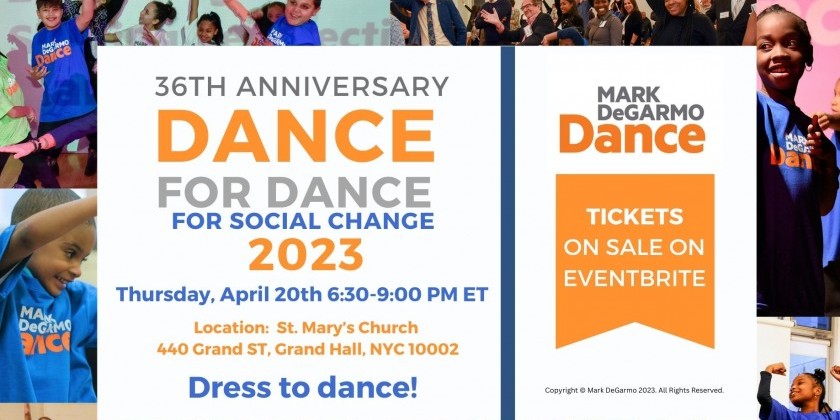 Mark DeGarmo Dance's "Dance for Dance for Social Change" 2023